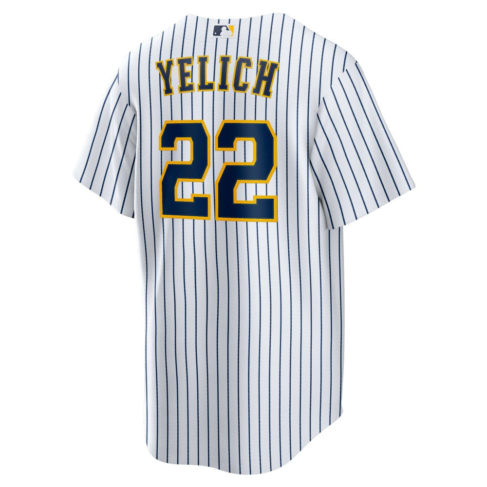 Christian Yelich Milwaukee Brewers Alternate Replica Player Jersey White