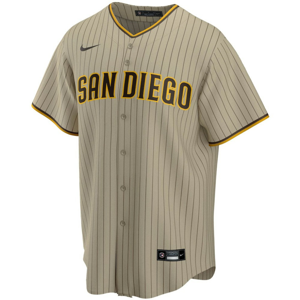 San Diego Padres Alternate Replica Team Jersey Tan