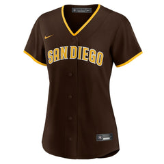 Manny Machado San Diego Padres Women's Road Replica Player Jersey Brown