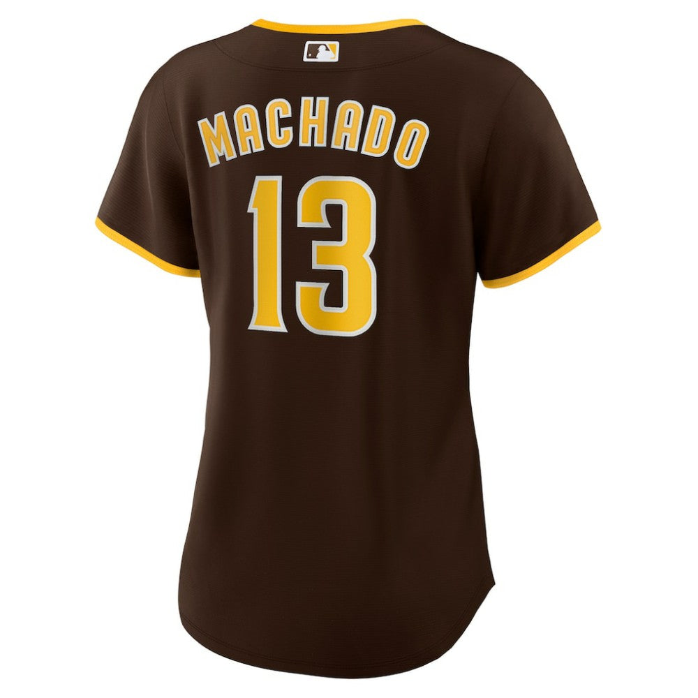 Manny Machado San Diego Padres Women's Road Replica Player Jersey Brown