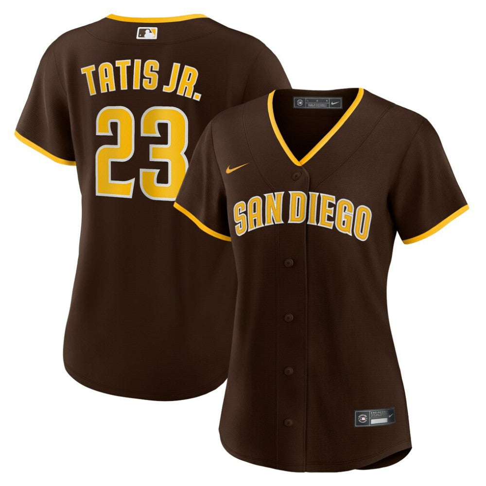 Fernando Tatís Jr. San Diego Padres Women's Road Replica Player Jersey Brown