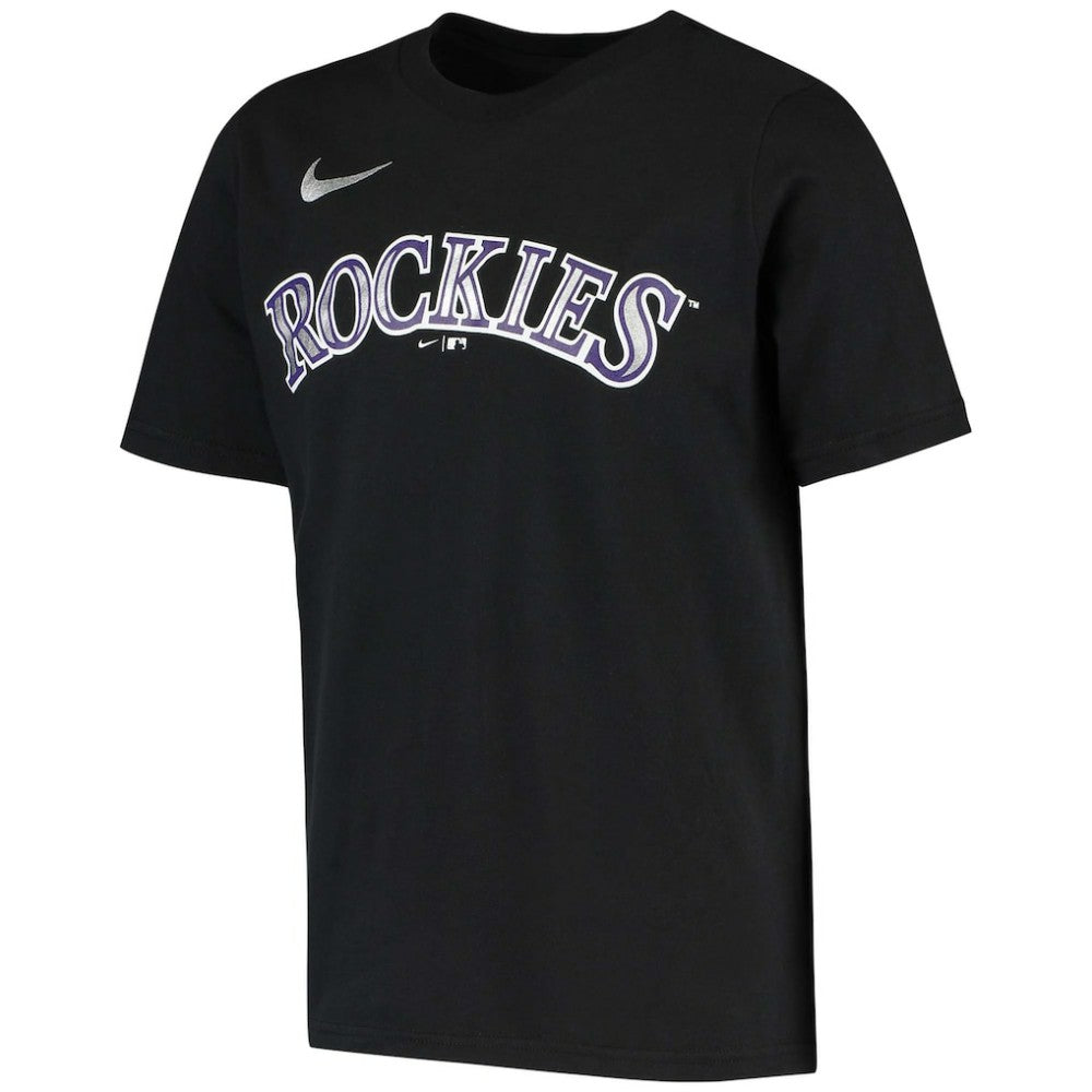 Charlie Blackmon Colorado Rockies Youth Name & Number T-Shirt Black