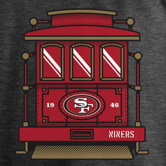 San Francisco 49ers Hometown Trolley Car Long Sleeve T-Shirt - Heather Gray sale