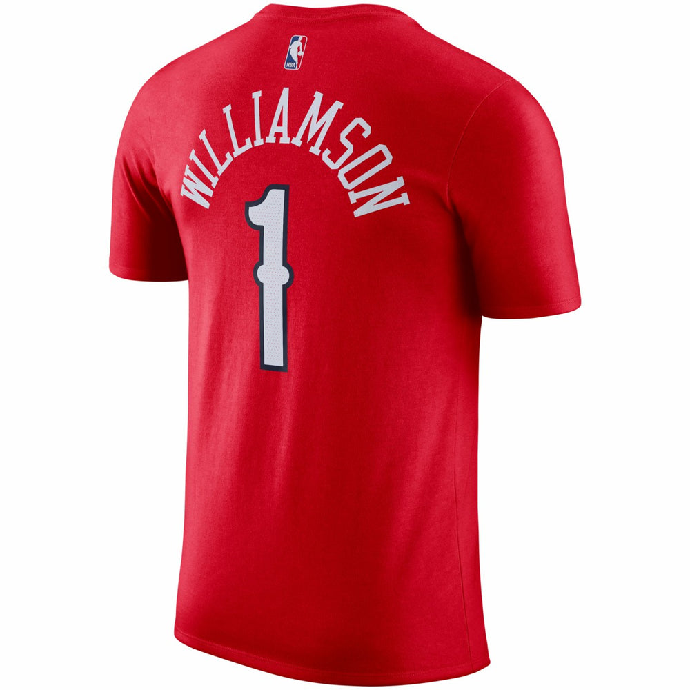 New Orleans Pelicans Jordan Brand 2020/21 Zion Williamson Statement Name & Number T-Shirt - Red for sale