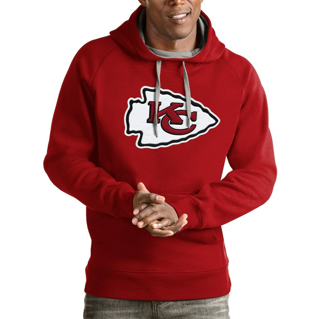 Kansas City Chiefs Antigua Team Victory Pullover Hoodie - Red sale