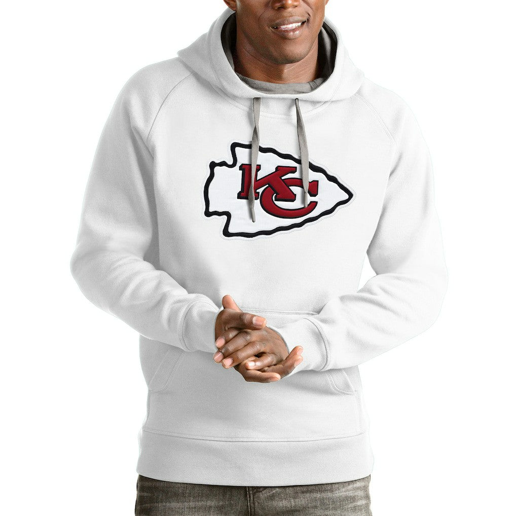 Kansas City Chiefs Antigua Victory Pullover Hoodie - White for sale