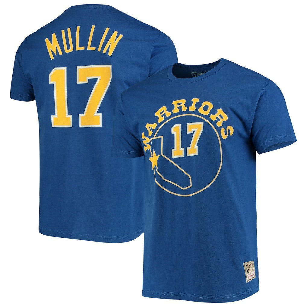 Chris Mullin Golden State Warriors Hardwood Classics Name & Number Team T-Shirt sale - Royal outlet
