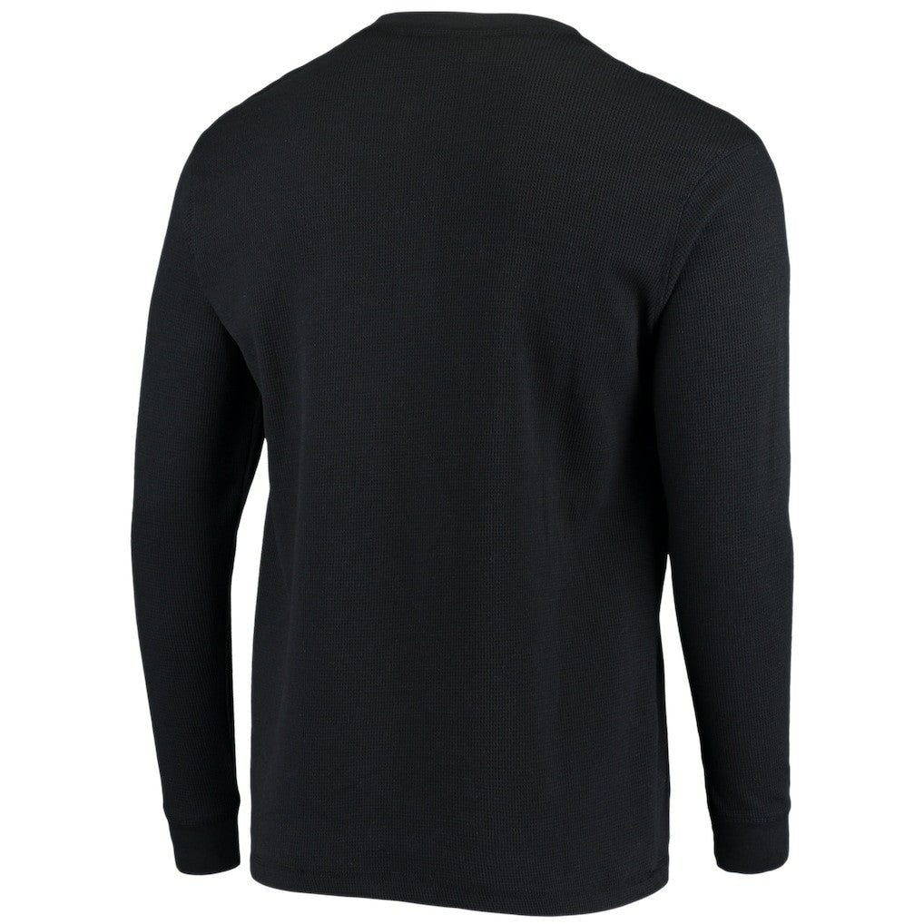 New Orleans Saints Dunbrooke Logo Maverick Thermal Henley Long Sleeve T-Shirt - Black for sale