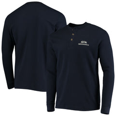Seattle Seahawks Dunbrooke Logo Maverick Thermal Henley Long Sleeve T-Shirt - Navy sale
