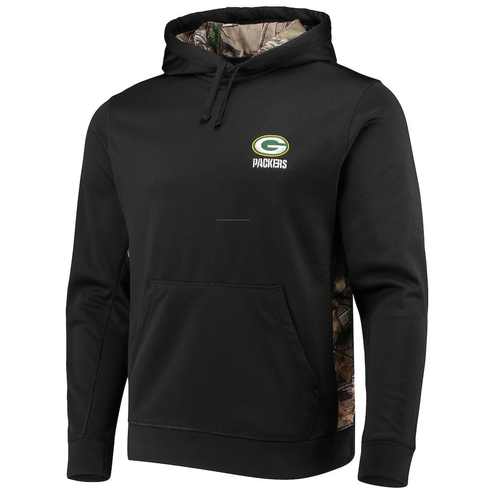 Green Bay Packers Dunbrooke Logo Ranger Pullover Hoodie - Black/Realtree Camo for sale