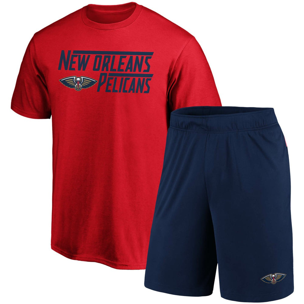 New Orleans Pelicans T-Shirt & Shorts Combo Pack - Red/Navy outlet
