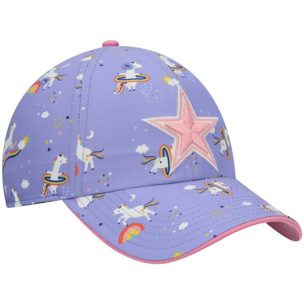Dallas Cowboys '47 Girls Preschool Unicorn Clean Up Adjustable Hat - Purple online