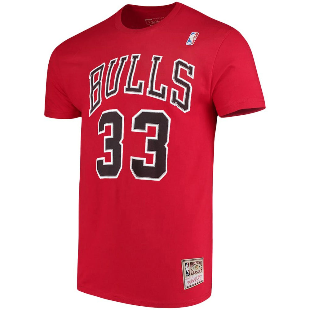 Scottie Pippen Chicago Bulls Hardwood Classics Name & Number Player T-Shirt sale - Red sale
