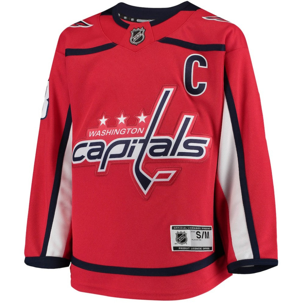 Alexander Ovechkin Washington Capitals Youth Home Premier Player Jersey - Red Jerseys