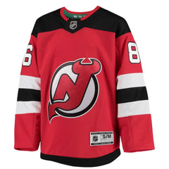 Jack Hughes New Jersey Devils Youth Home Premier Player Jersey - Red Jerseys