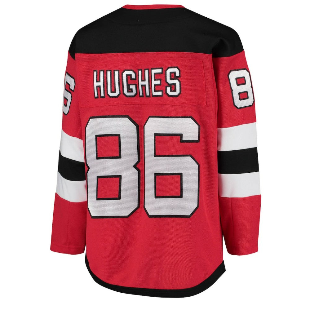 Jack Hughes New Jersey Devils Youth Home Premier Player Jersey - Red Jerseys