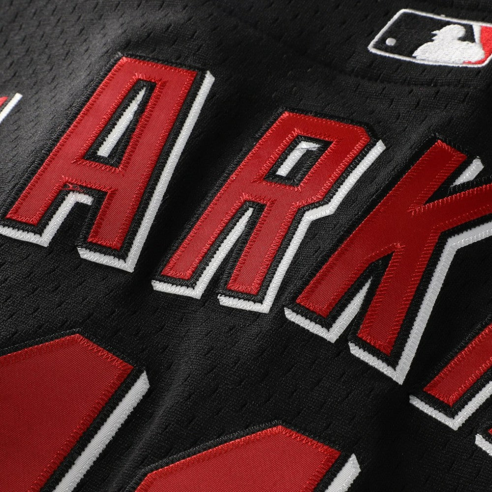 Barry Larkin Cincinnati Reds Cooperstown Collection Mesh Batting Practice Button-Up Jersey Black