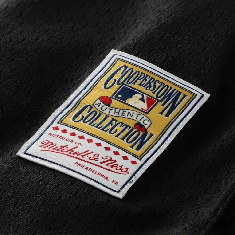 Barry Larkin Cincinnati Reds Cooperstown Collection Mesh Batting Practice Button-Up Jersey Black