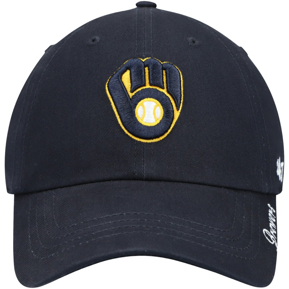 Milwaukee Brewers Women's Team Miata Clean Up Adjustable Hat Navy