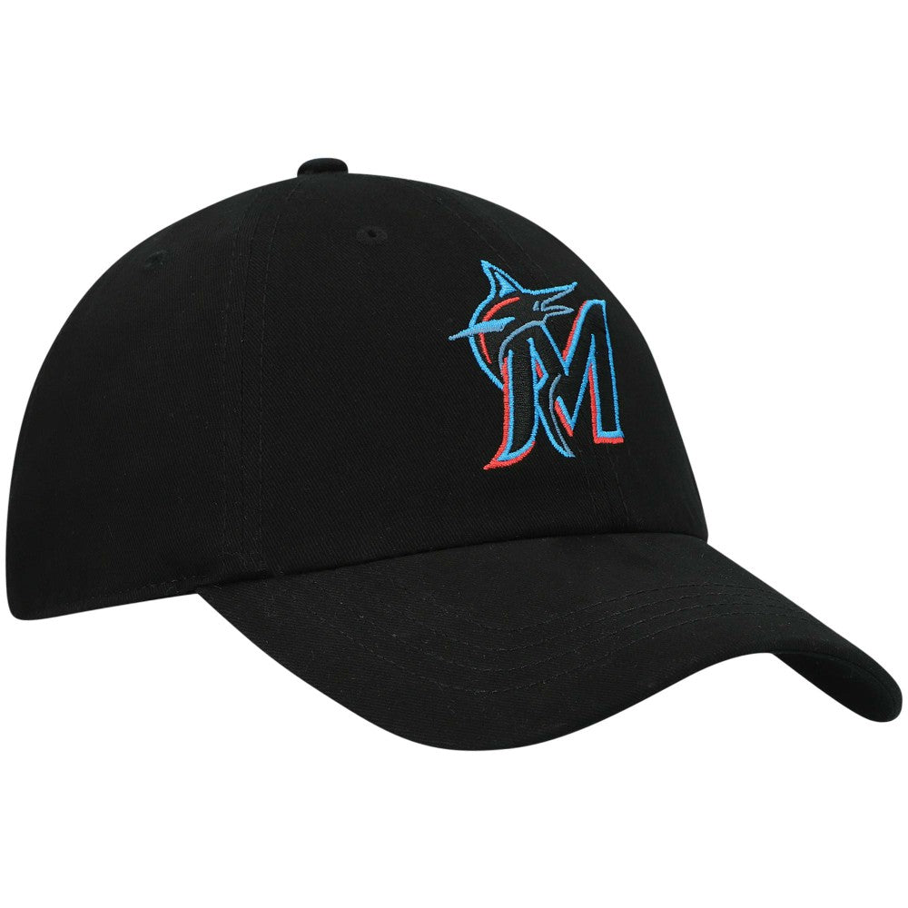 Miami Marlins Women's Team Miata Clean Up Adjustable Hat Black