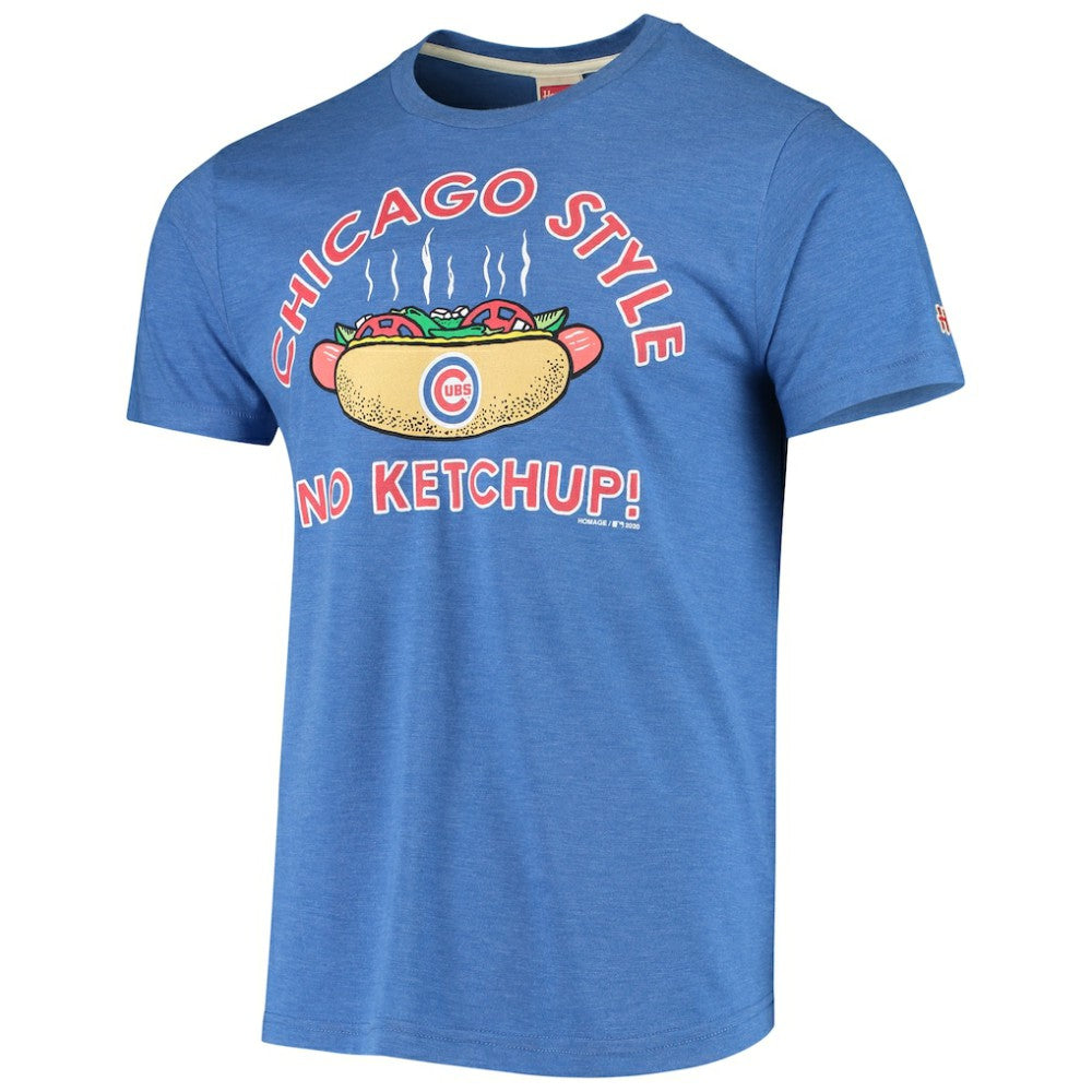 Chicago Cubs Hyperlocal Tri-Blend T-Shirt Royal