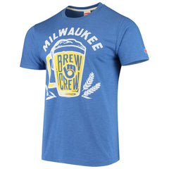 Milwaukee Brewers Hyperlocal Tri-Blend T-Shirt Royal