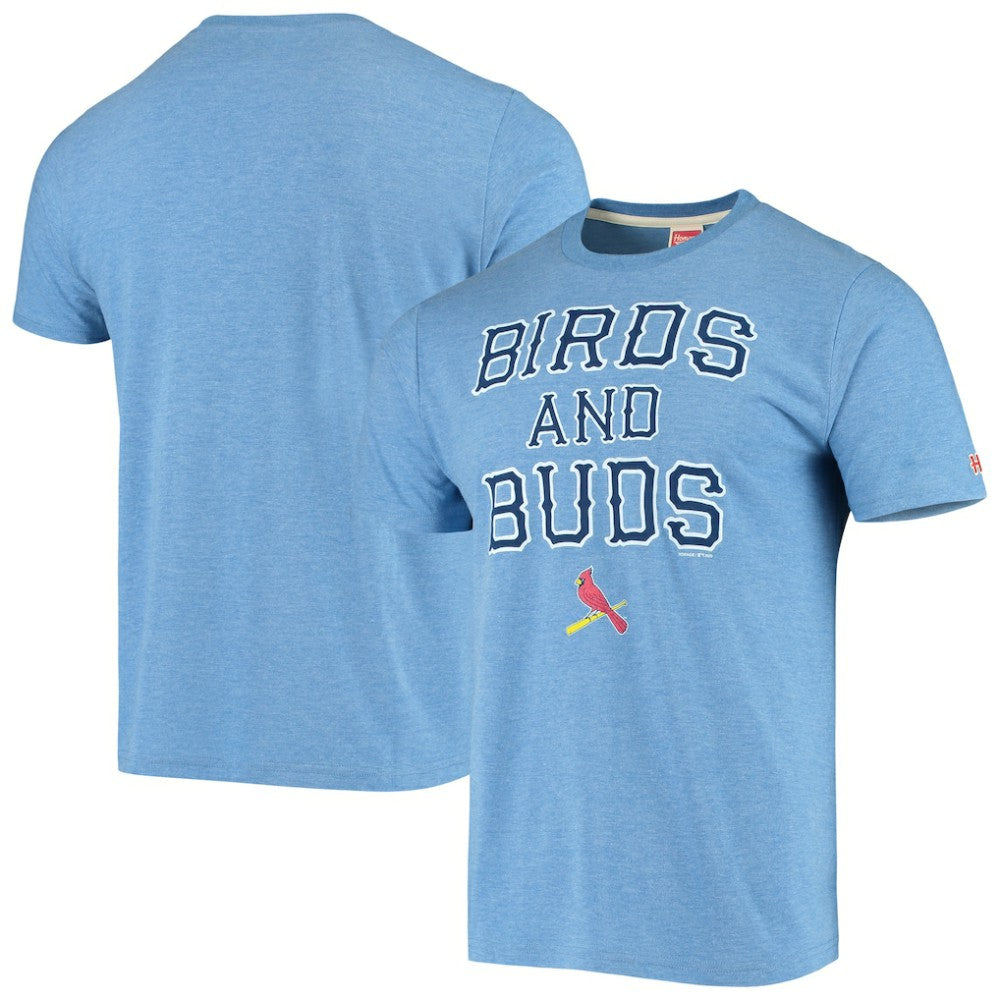 St. Louis Cardinals Hyperlocal Tri-Blend T-Shirt Light Blue