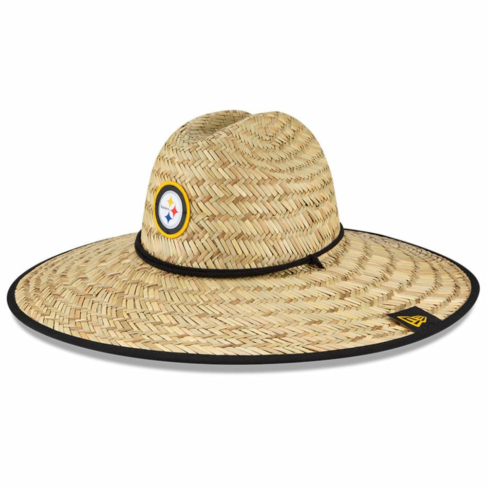 Pittsburgh Steelers New Era NFL Training Camp Straw Lifeguard Hat - Natural outlet