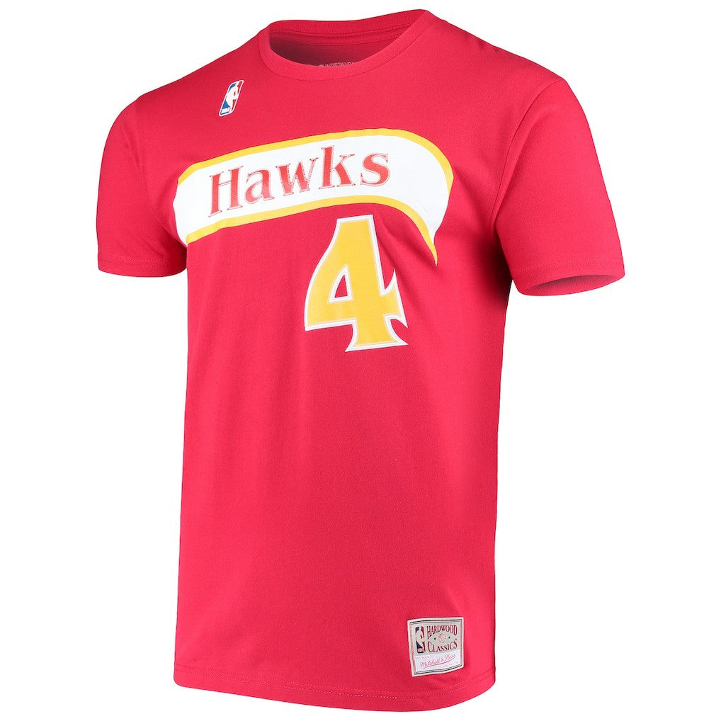 Spud Webb Atlanta Hawks Hardwood Classics Name & Number T-Shirt - Red sale