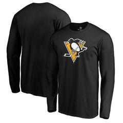 Pittsburgh Penguins Fanatics Primary Team Logo Long Sleeve T-Shirt - Black T-shirts