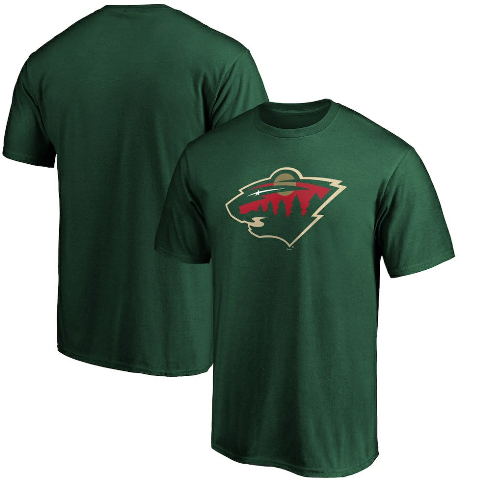 Minnesota Wild Fanatics Team Primary Logo T-Shirt - Green T-shirts