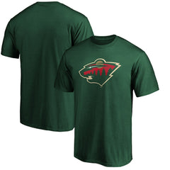 Minnesota Wild Fanatics Team Primary Logo T-Shirt - Green T-shirts