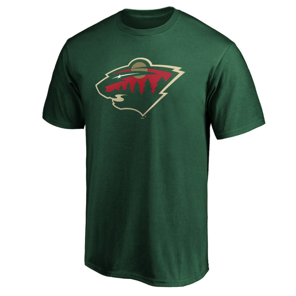 Minnesota Wild Fanatics Team Primary Logo T-Shirt - Green T-shirts