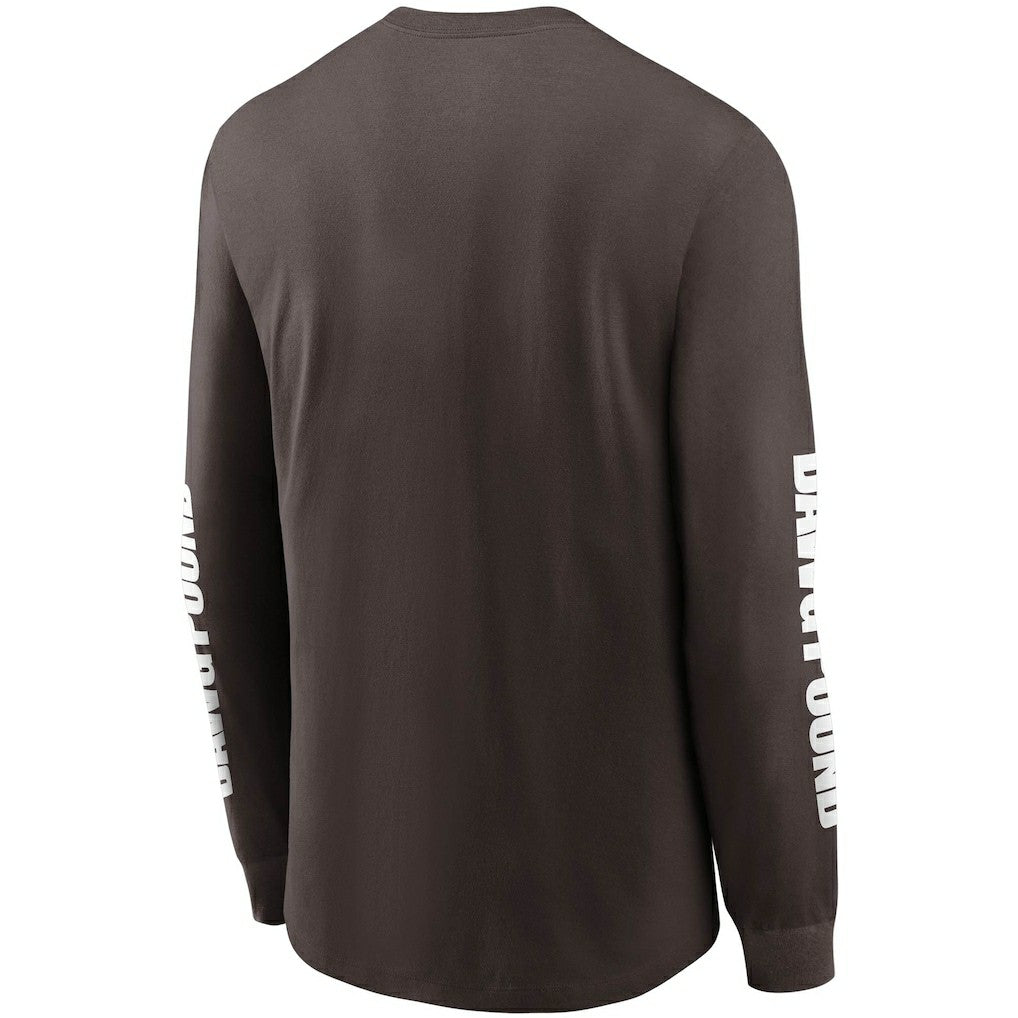 Cleveland Browns Split Local Long Sleeve T-Shirt - Brown online