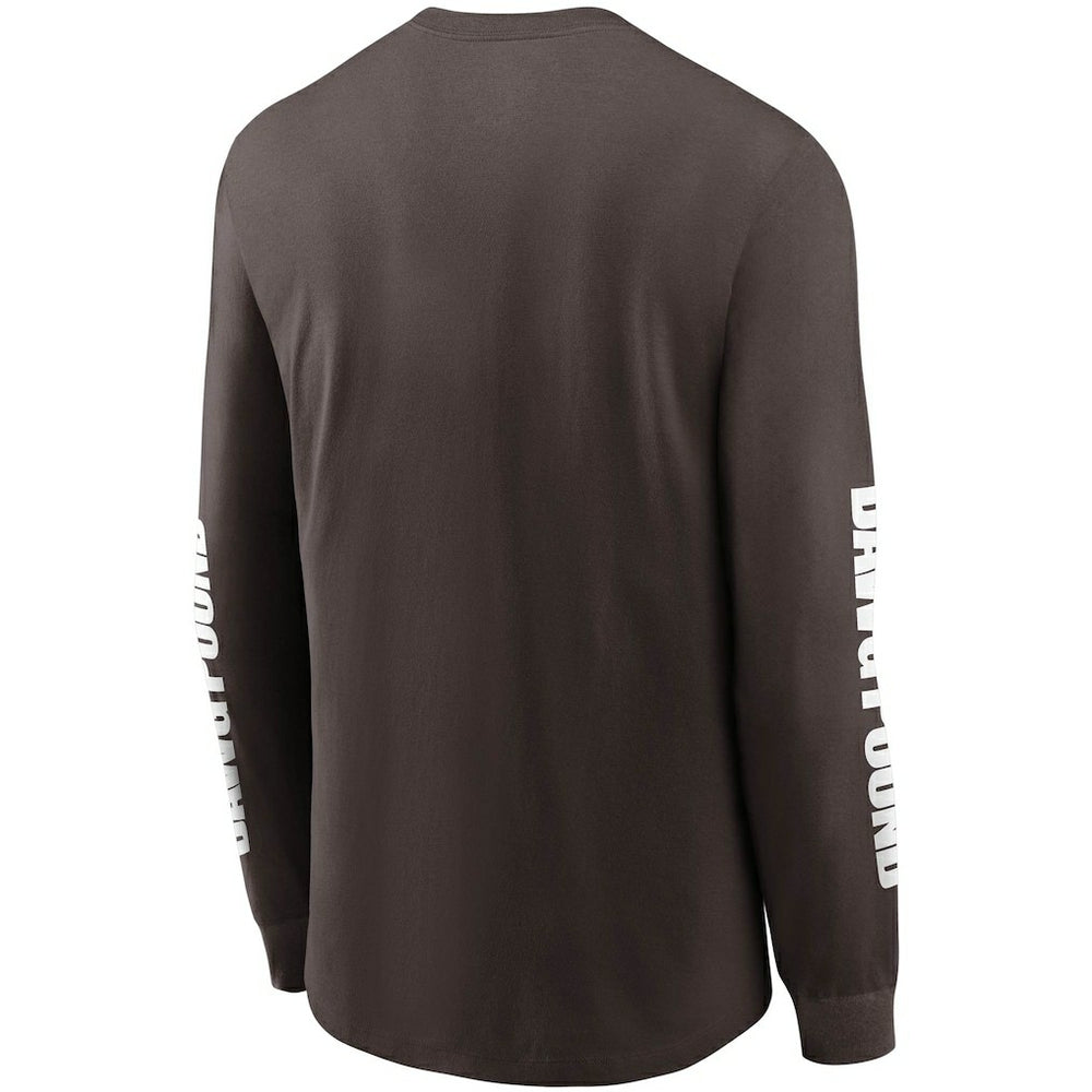 Cleveland Browns Split Local Long Sleeve T-Shirt - Brown online