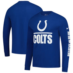 Indianapolis Colts Split Local Long Sleeve T-Shirt - Royal cheap
