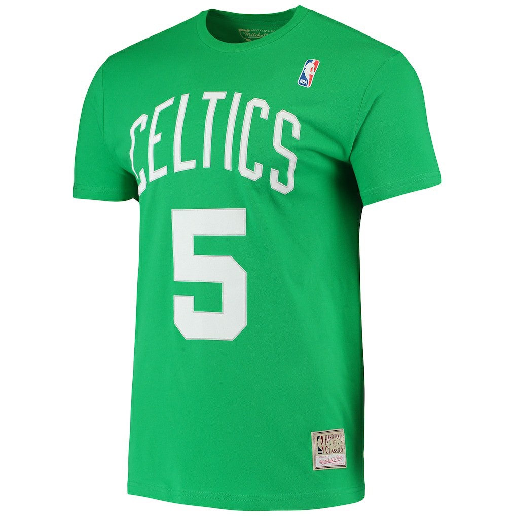 Kevin Garnett Boston Celtics Hardwood Classics Stitch Name & Number T-Shirt - Kelly Green for sale