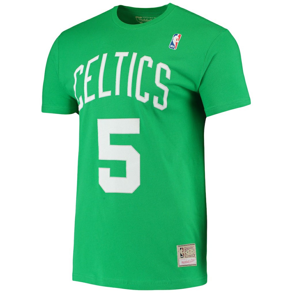 Kevin Garnett Boston Celtics Hardwood Classics Stitch Name & Number T-Shirt - Kelly Green for sale