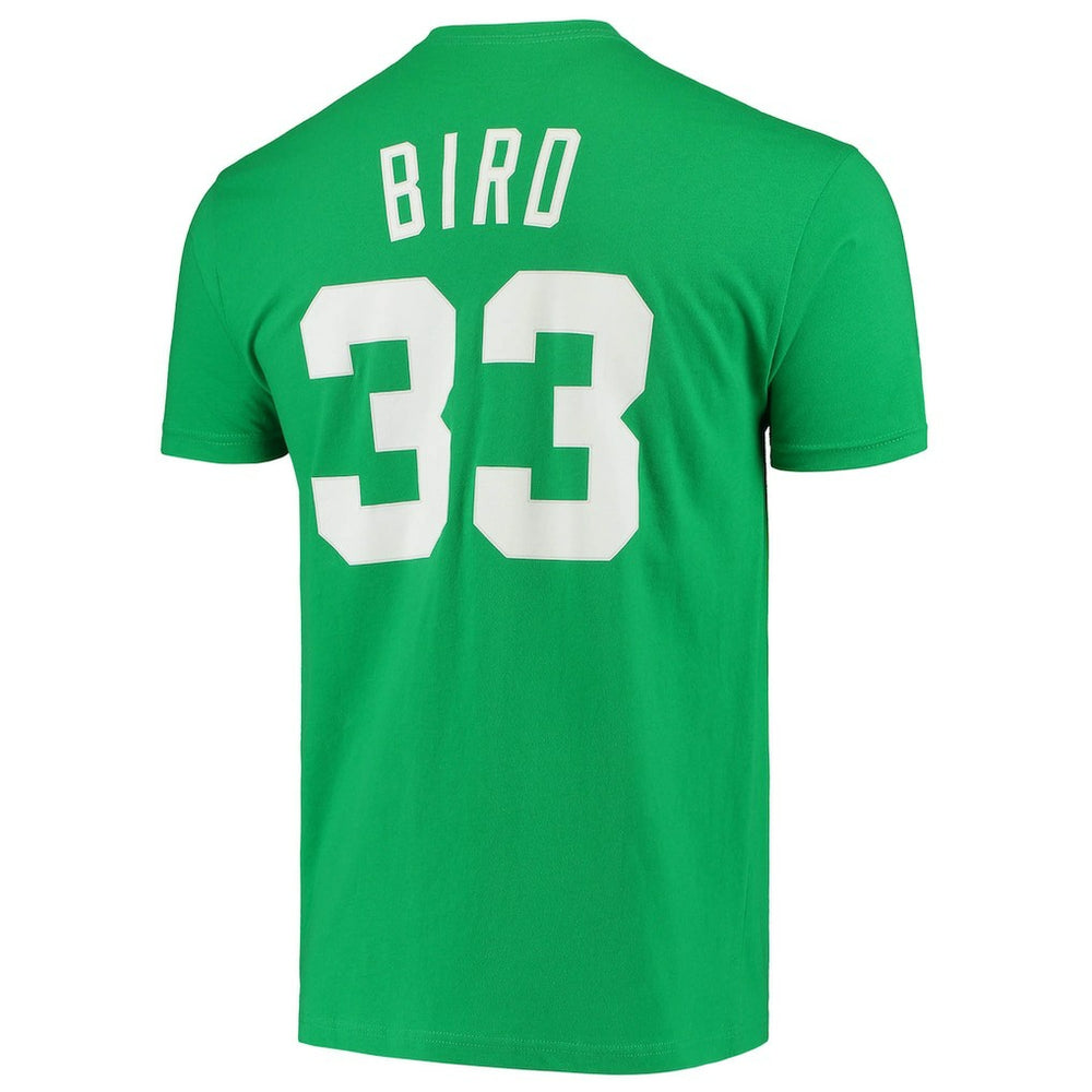 Larry Bird Boston Celtics Hardwood Classics Stitch Name & Number T-Shirt - Kelly Green online