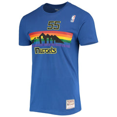 Dikembe Mutombo Denver Nuggets Hardwood Classics Stitch Name & Number T-Shirt sale - Royal cheap