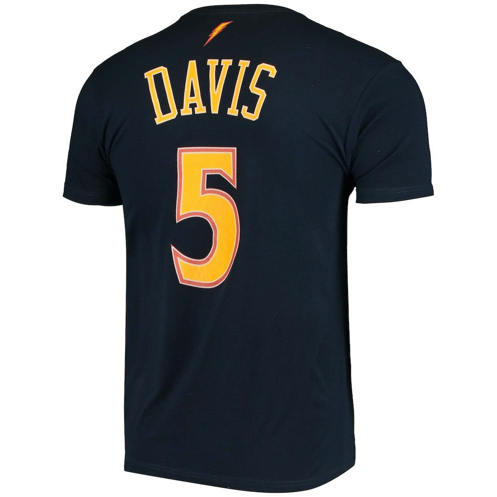 Baron Davis Golden State Warriors Hardwood Classics Stitch Name & Number T-Shirt sale - Navy shop