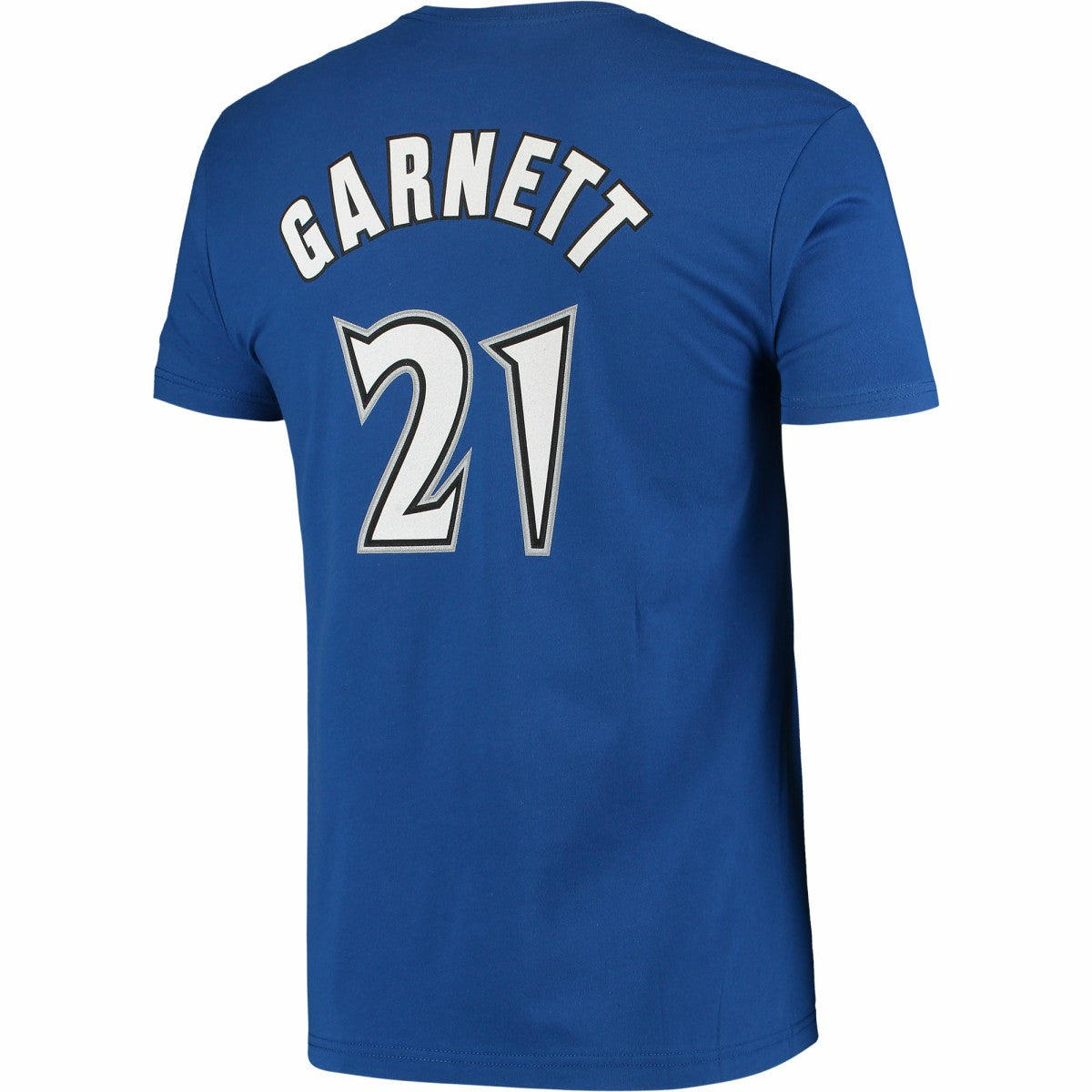 Kevin Garnett Minnesota Timberwolves Hardwood Classics Stitch Name & Number T-Shirt - Blue shop