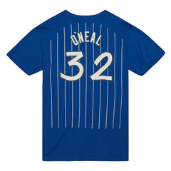 Shaquille O'Neal Orlando Magic Hardwood Classics Stitch Name & Number T-Shirt - Blue shop
