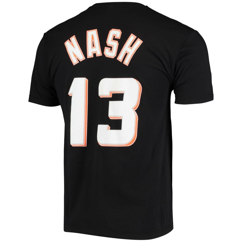 Steve Nash Phoenix Suns Hardwood Classics Stitch Name & Number T-Shirt - Black on sale