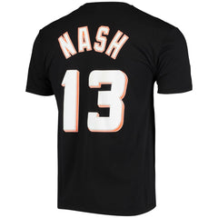 Steve Nash Phoenix Suns Hardwood Classics Stitch Name & Number T-Shirt - Black on sale