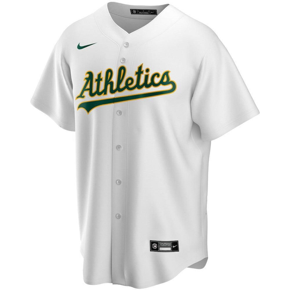 Athletics Home Replica Custom Jersey White