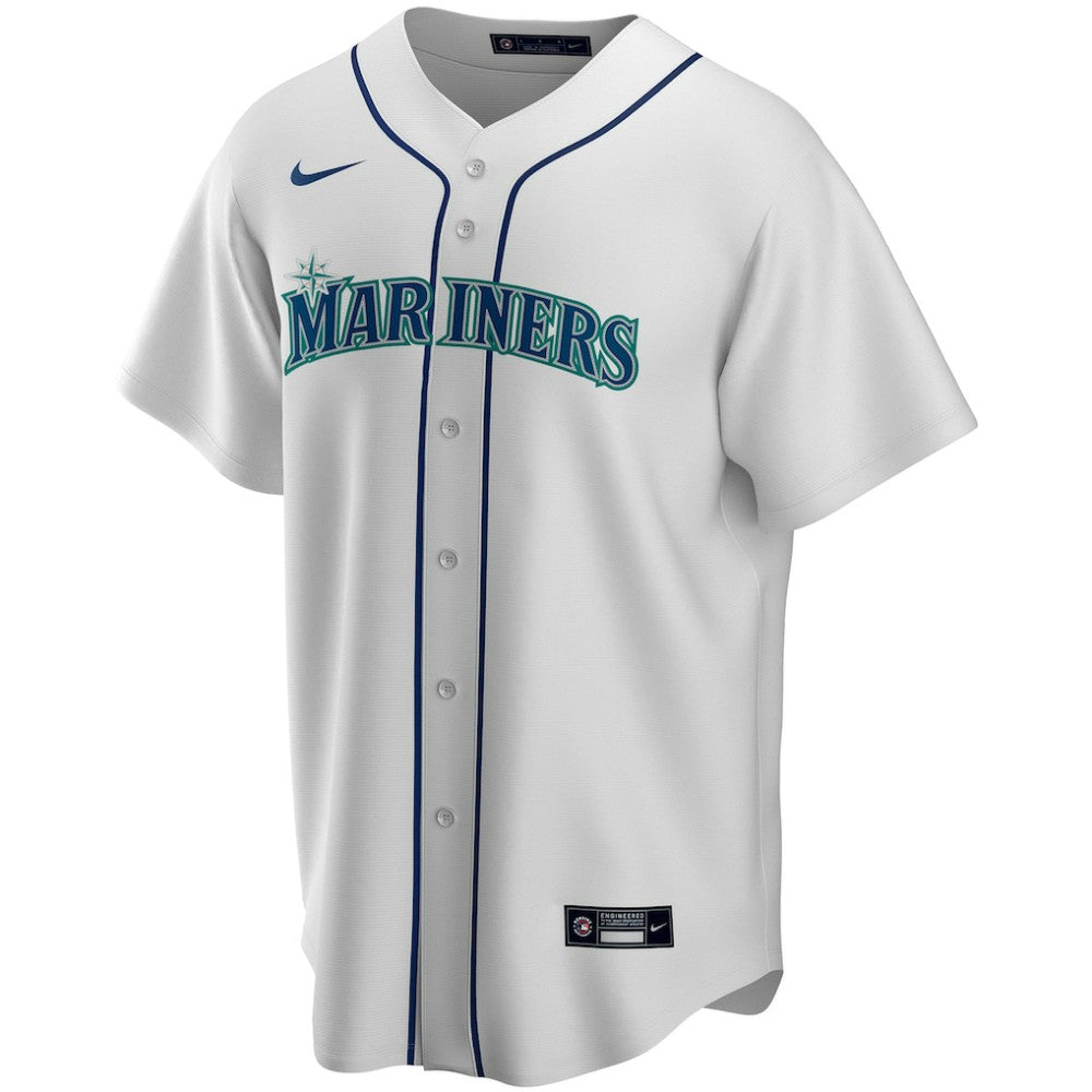 Seattle Mariners Home Replica Custom Jersey White