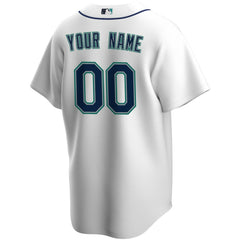 Seattle Mariners Home Replica Custom Jersey White