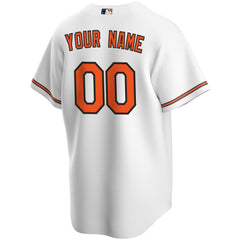 Baltimore Orioles Home Replica Custom Jersey White