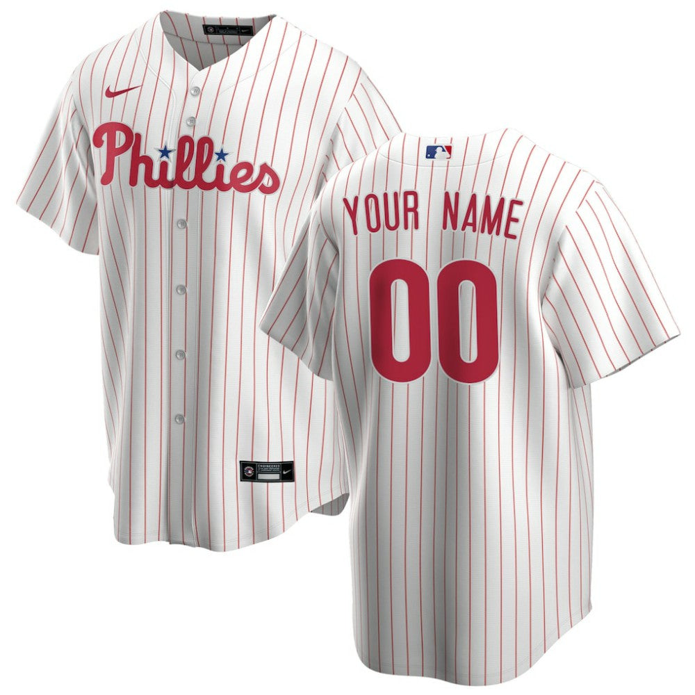 Philadelphia Phillies Home Replica Custom Jersey White
